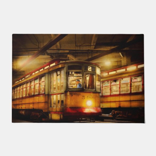Trolley - Baltimore, MD - Sehen Sie Ihren Schritt, Fußmatte (Vorderseite)