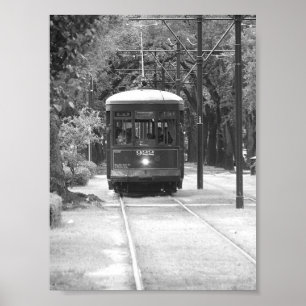 Trolley Cable Car Garden District, New Orleans, LA Poster