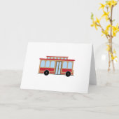 Trolley Car Karte (Gelbe Blume)