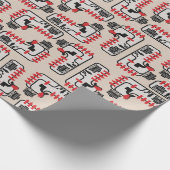 Trolley Problem - Fett Man auf der Brücke Geschenkpapier (Ecke)