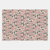 Trolley Problem Wrapping Paper (3 Designs) Geschenkpapier Set (Vorderseite 2)