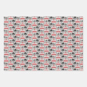 Trolley Problem Wrapping Paper (3 Designs) Geschenkpapier Set (Vorderseite)