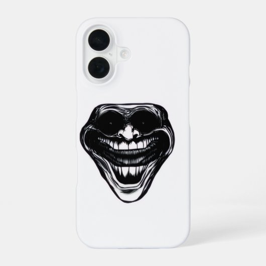 Trollface iPhone 16 Hülle (Rückseite)