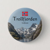 Trollfjord Lofoten Button (Vorderseite)