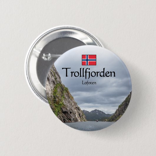 Trollfjord Lofoten Button (Vorne & Hinten)