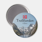 Trollfjord Lofoten Magnet (Vorderseite/Rückseite)