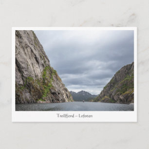 Trollfjord Lofoten Postkarte