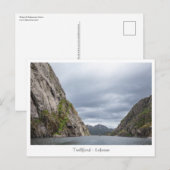 Trollfjord Lofoten Postkarte (Vorne/Hinten)
