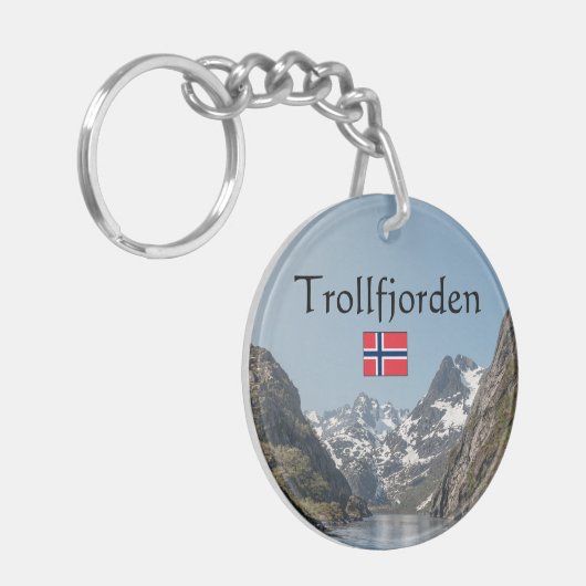 Trollfjord Lofoten Schlüsselanhänger (Vorderseite links)