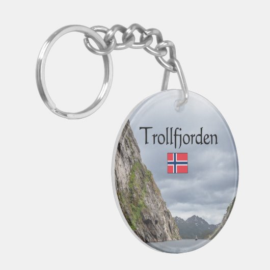Trollfjord Lofoten Schlüsselanhänger (Vorderseite links)