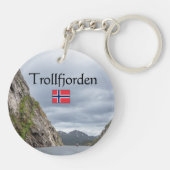 Trollfjord Lofoten Schlüsselanhänger (Rückseite)