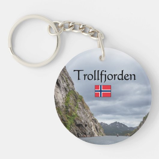 Trollfjord Lofoten Schlüsselanhänger (Vorderseite)