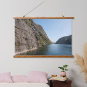 Trollfjord Lofoten Wandteppich Mit Holzrahmen (Schlafzimmer)