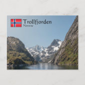Trollfjorden Norwegen Postkarte (Vorderseite)