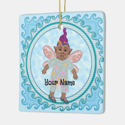 Trollienmärchen Keramikornament (Links)