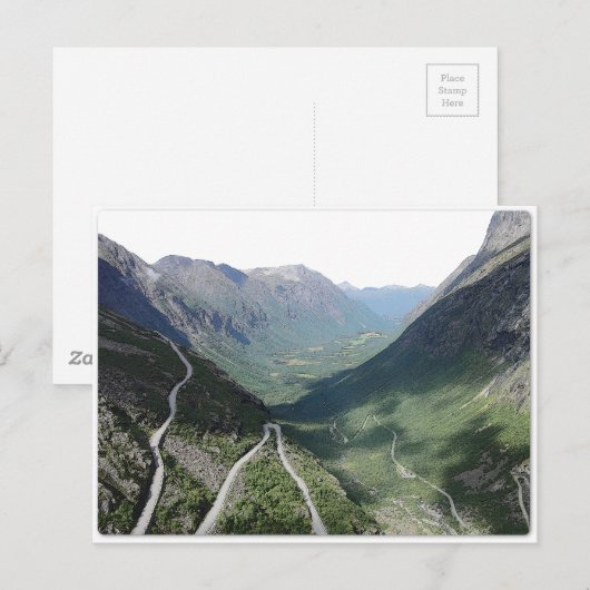 Trollstigen Postkarte (Vorne/Hinten)