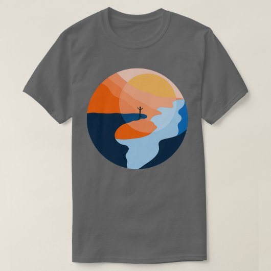 Trolltunga Fjord Norwegen Souvenir Geschenk T-Shirt (Design vorne)