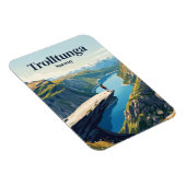 Trolltunga Norwegen Magnet (Rechte Seite)