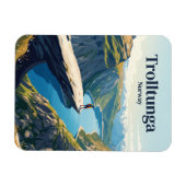 Trolltunga Norwegen Magnet (Horizontal)