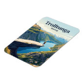 Trolltunga Norwegen Magnet (Linke Seite)