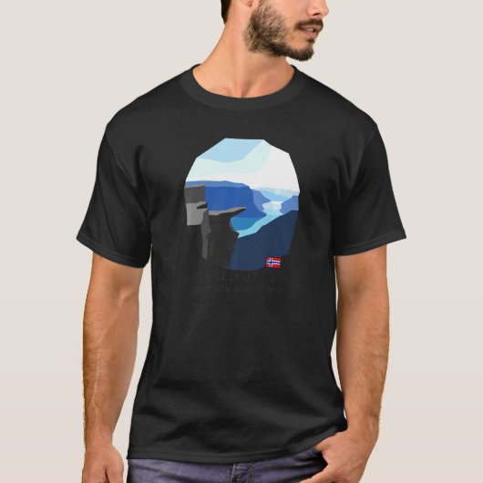 Trolltunga Troll Tongue Rock Wandern Norwegen Souv T-Shirt (Vorderseite)