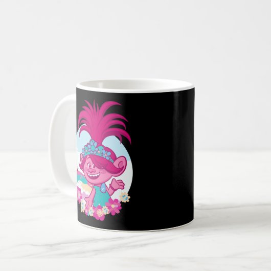 Trollworld Tour Poppy Land Kaffeetasse (Vorderseite Links)