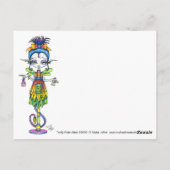 Trolly Pixie Stick Sideshow Freak Troll Postkarte (Rückseite)