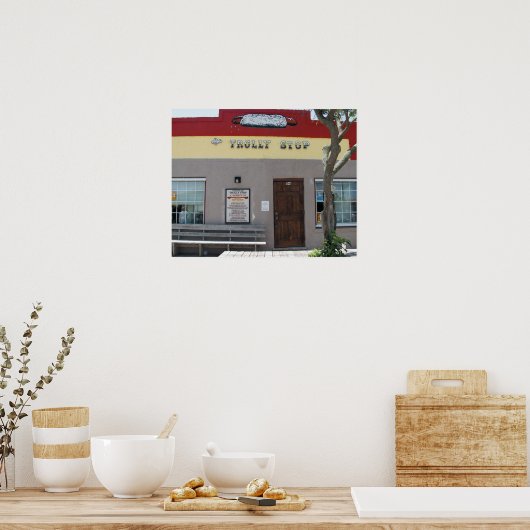 Trolly Stopp Poster (Küche)