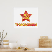 Trololo in kyrillischer Sprache Poster (Küche)