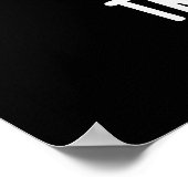 Trom-bone Funny Music Trombone Pun Dark BG Poster (Ecke)