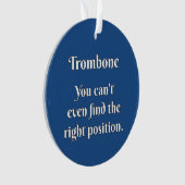 Trombone Attitude! Ornament (Vorderseite)