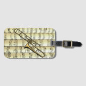 Trombone auf Walzblechen ~ Gepäckanhänger (Vorderseite (Horizontal))