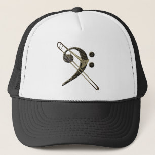 Trombone-Bass-Clearing-Musikinstrument Baseball Truckerkappe