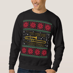 Trombone-Blaskapelle-hässliche Sweatshirt