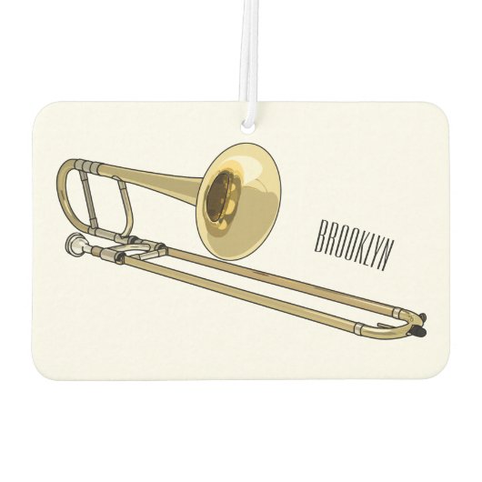 Trombone-Cartoon Autolufterfrischer (Rückseite)