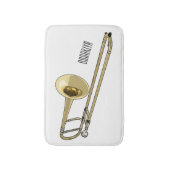 Trombone-Cartoon Badematte (Vorderseite Vertikal)