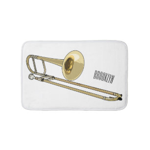 Trombone-Cartoon Badematte