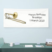 Trombone-Cartoon Banner (Messe)