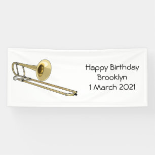 Trombone-Cartoon Banner