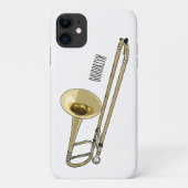 Trombone-Cartoon Case-Mate iPhone Hülle (Rückseite)