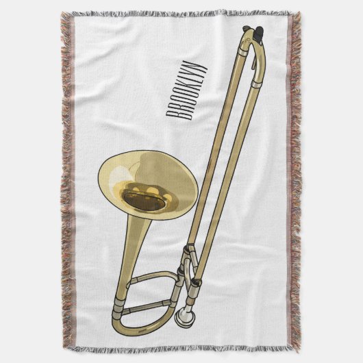 Trombone-Cartoon Decke (Vorderseite Vertikal)