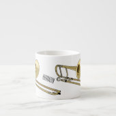 Trombone-Cartoon Espressotasse (Vorderseite)