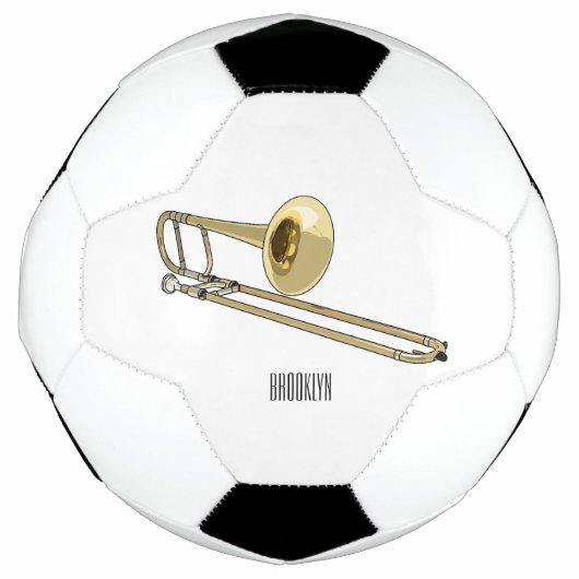 Trombone-Cartoon Fußball (Vorderseite)