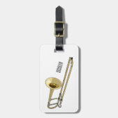 Trombone-Cartoon Gepäckanhänger (Vorderseite vertikal)