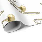 Trombone-Cartoon Geschenkpapier (Rolleneckpunkt)