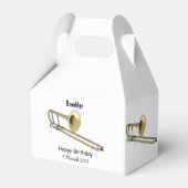 Trombone-Cartoon Geschenkschachtel (Rückseite)