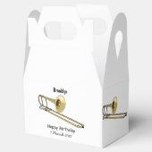 Trombone-Cartoon Geschenkschachtel (Geöffnet)