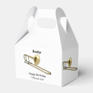 Trombone-Cartoon Geschenkschachtel