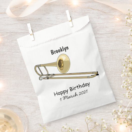 Trombone-Cartoon Geschenktütchen (Ausgeschnitten)