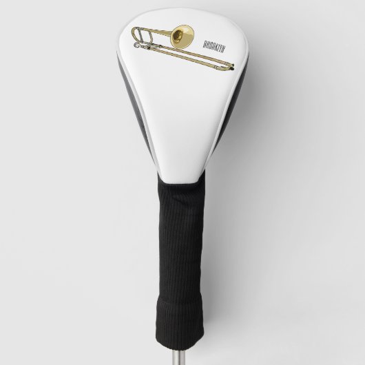 Trombone-Cartoon Golf Headcover (Vorderseite)